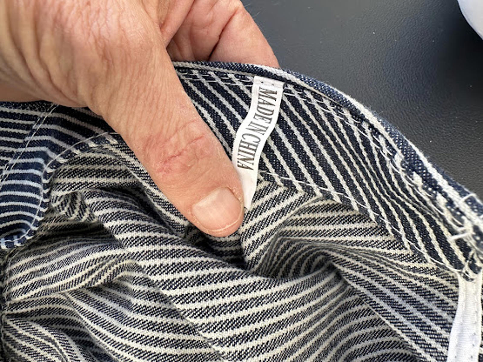 Striped Engineer Cap Railroad Style Hat