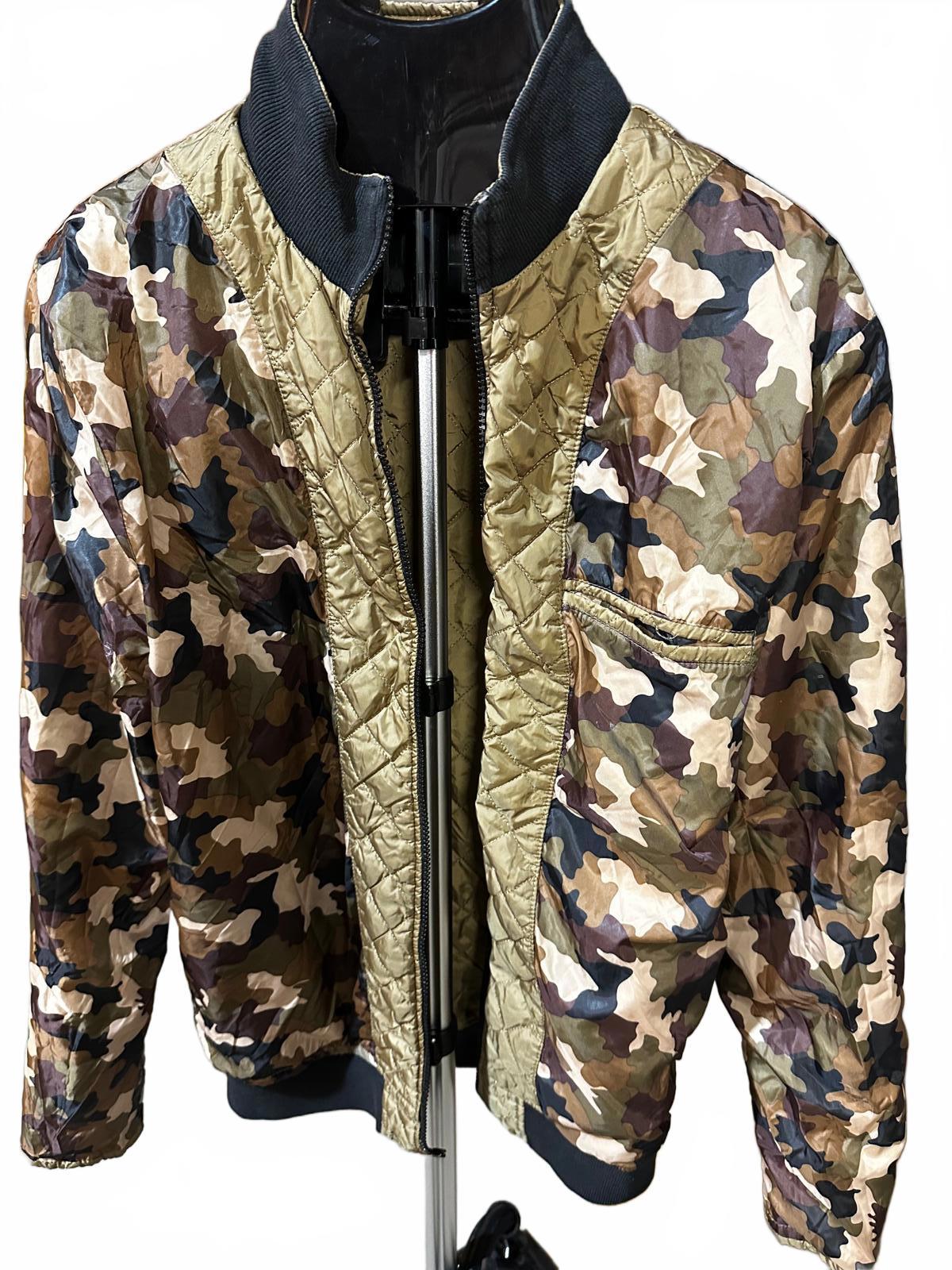 Reversible Camo Quilted Bomber Jacket by Outfitters