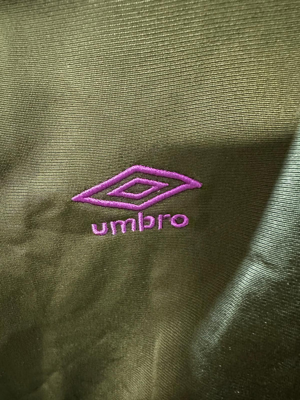 Umbro Track Jacket (Olive Green / Purple) X Small