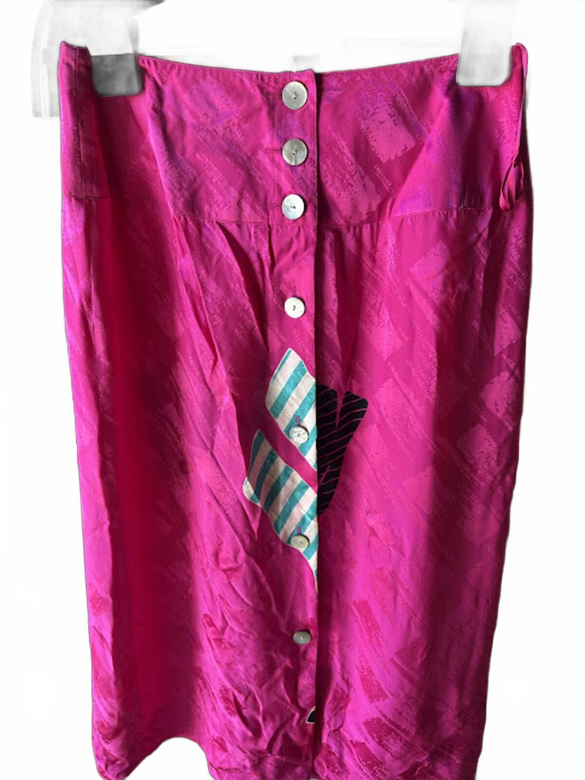 John Yang Silk Skirt Set Pink Korea Sz 10