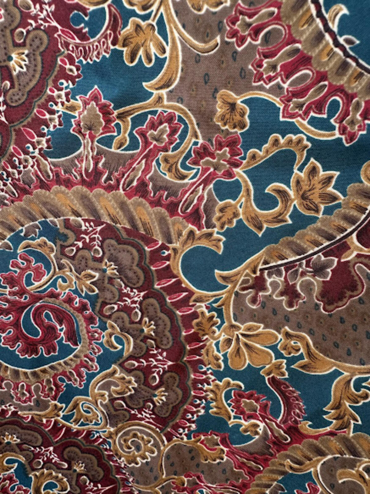 Vintage Écrin Sauvage Silk Paisley Blouse USA Sz 12