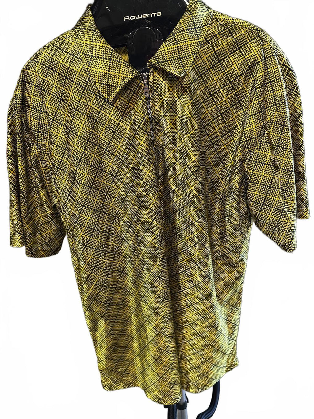Street Culture Active Yellow Geo Zip Shirt L