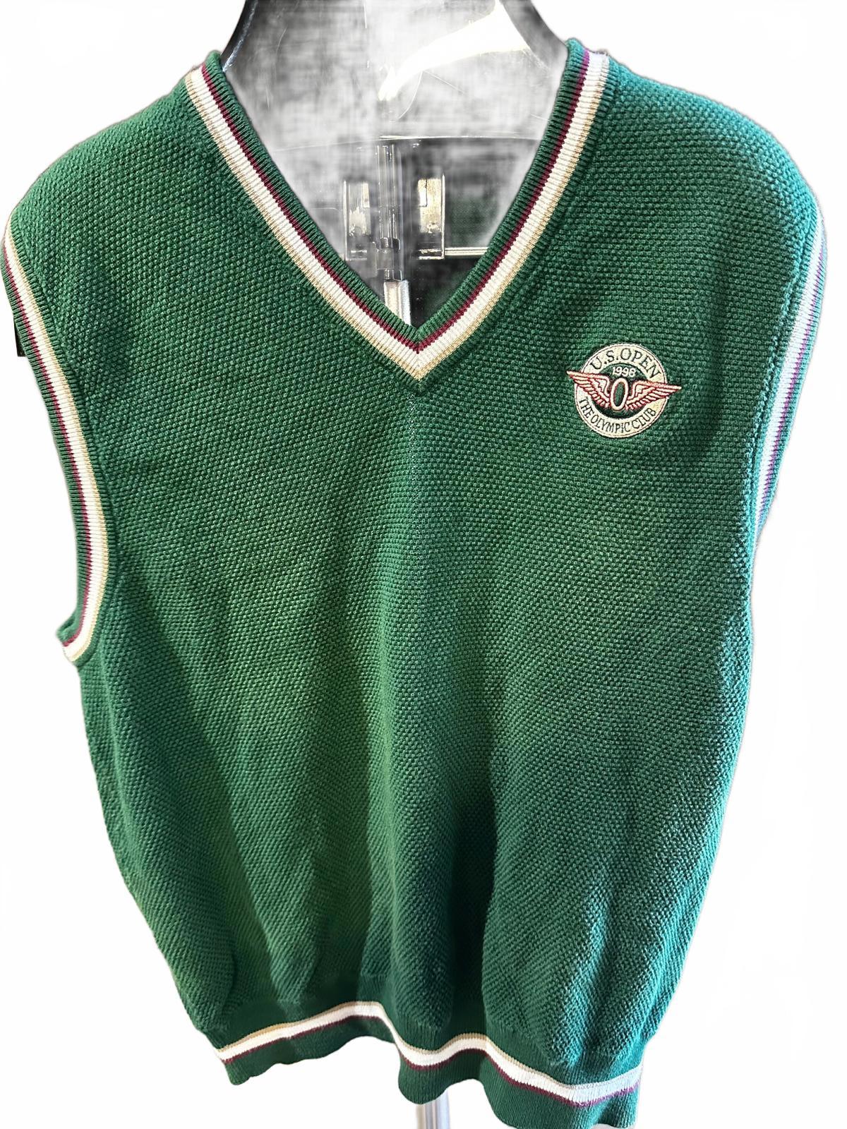 Vintage “U.S. OPEN The Olympic Club” Green Knit Vest L