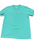 Psycho Bunny V-Neck Tee Turquoise Size 8