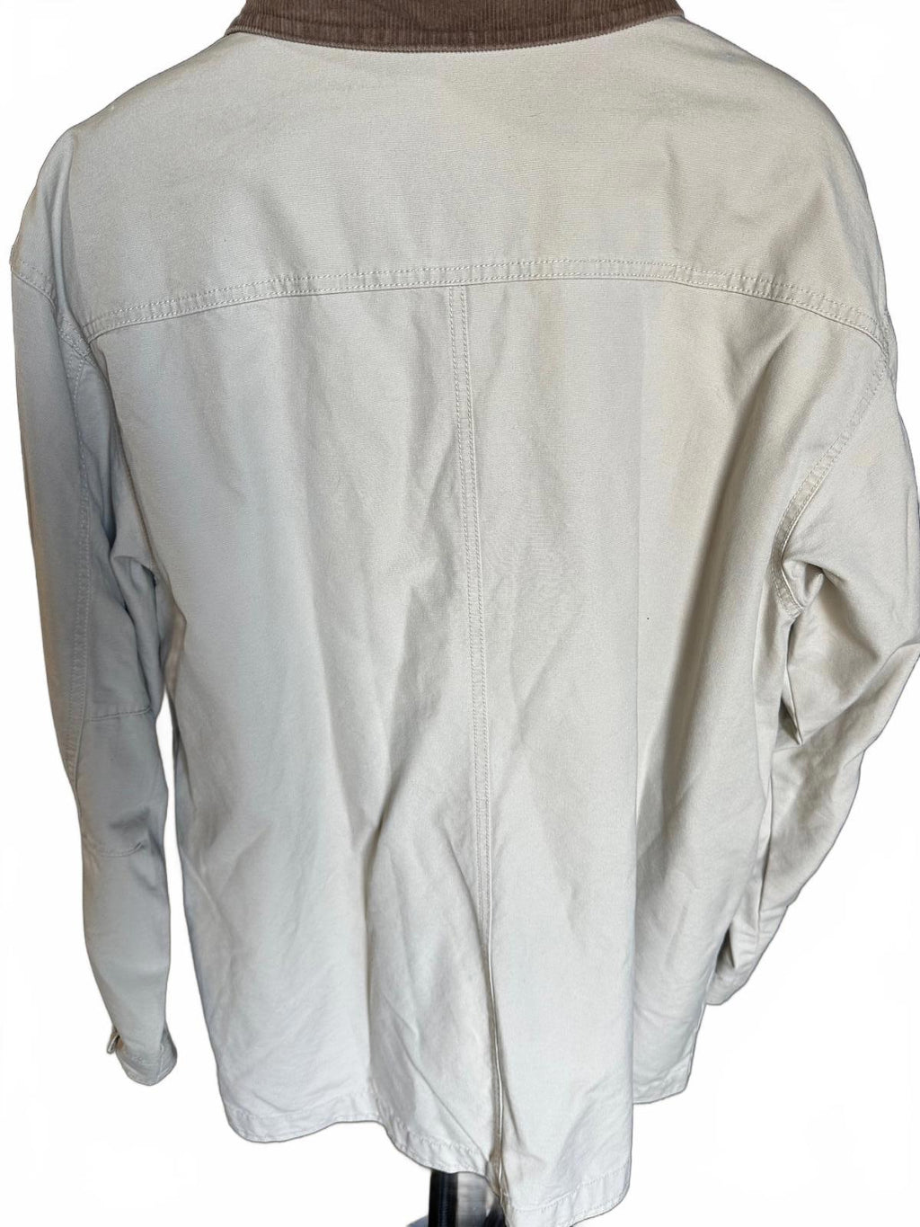 L.L.Bean Men’s Canvas Chore Coat Size L Reg Beige/Khaki