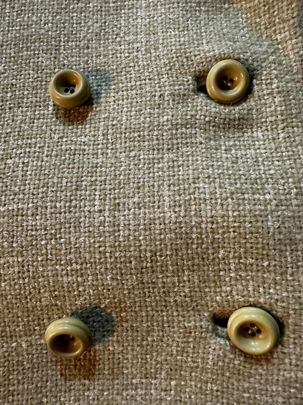 1950s Soft Green Double-Breasted Overcoat S