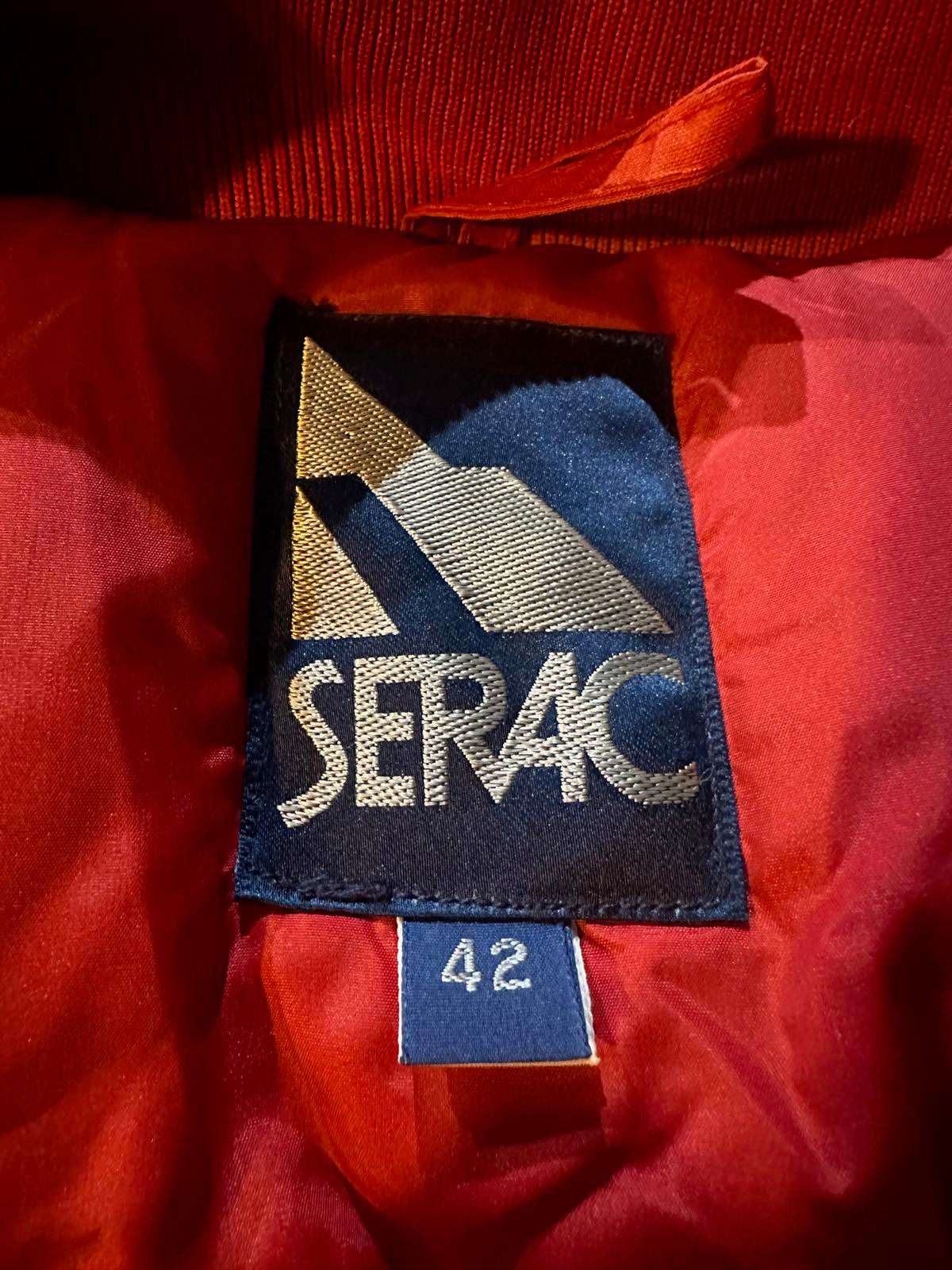 Vintage Serac USA Ski Jacket Red Navy Size 42