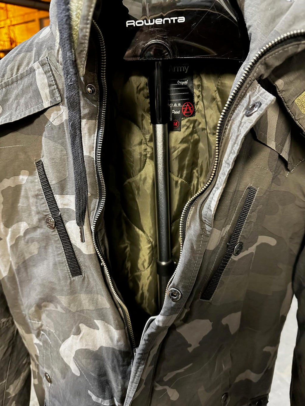 3rd & Army Camo Hooded Parka Jacket Men’s M