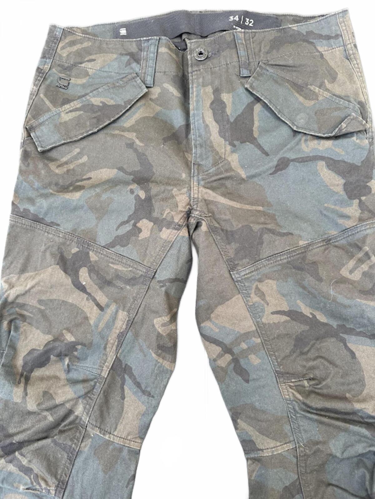 G-Star RAW Camo Cargo Pants 34x32 Tapered