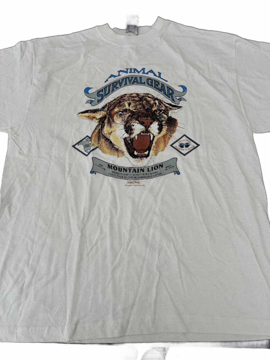 Vintage Mountain Lion Graphic Tee XL Artwear