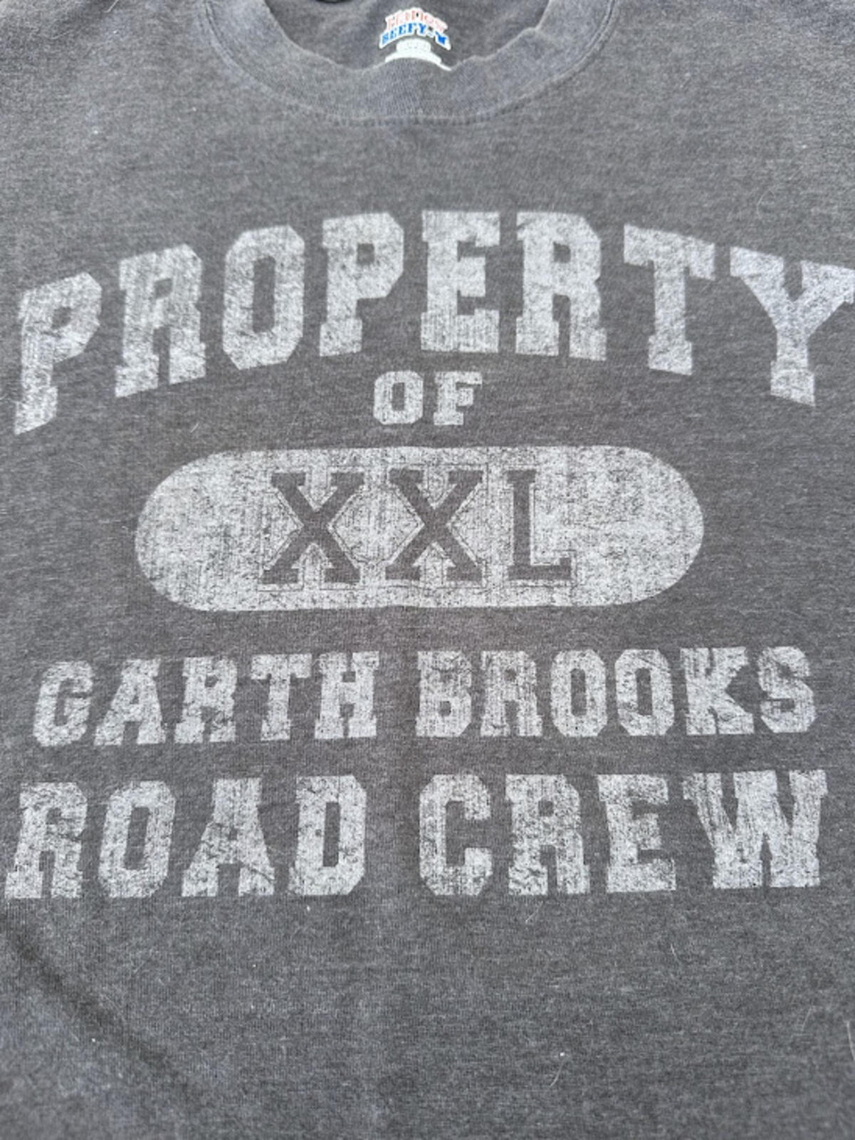 Garth Brooks Road Crew Tee Gray Small