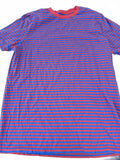 Mossimo Striped Tee Red Blue Athletic Fit L
