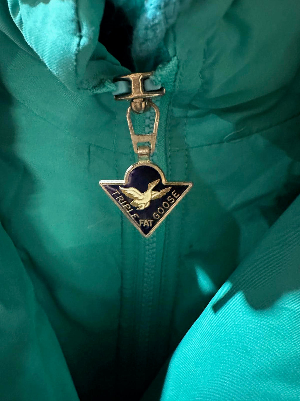 Vintage Triple F.A.T. Goose Down Jacket M Teal