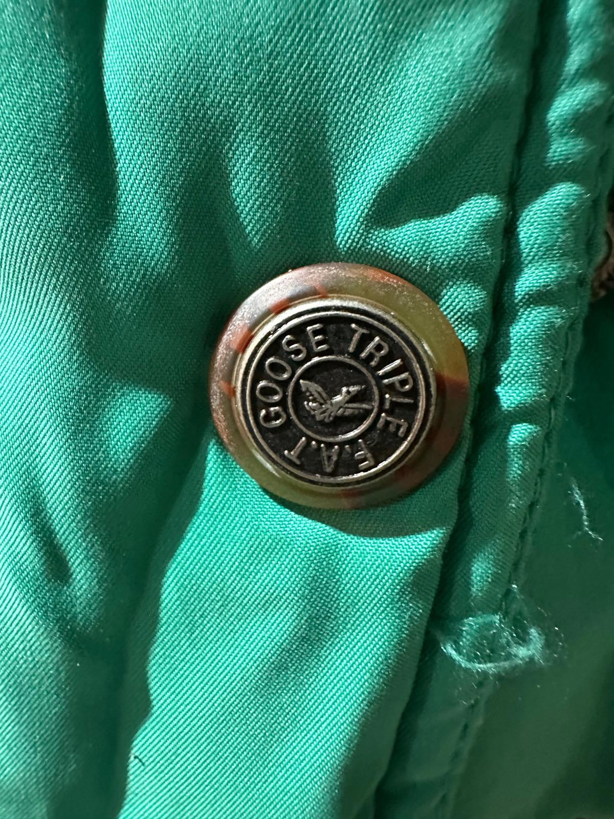 Vintage Triple F.A.T. Goose Down Jacket M Teal