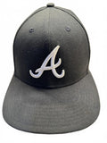 47 Brand Atlanta Braves Snapback Hat Black MLB