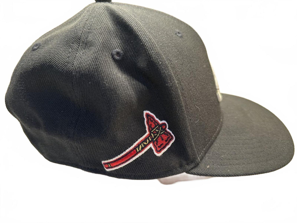47 Brand Atlanta Braves Snapback Hat Black MLB
