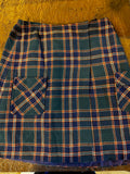Vintage Pendleton Wool Plaid Skirt USA 30" waist