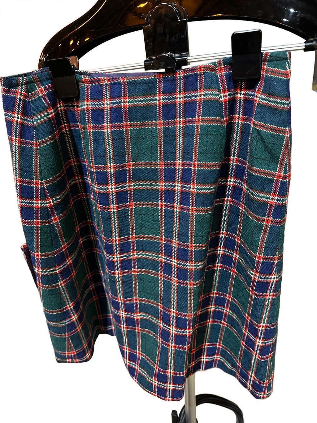 Vintage Pendleton Wool Plaid Skirt USA 30" waist