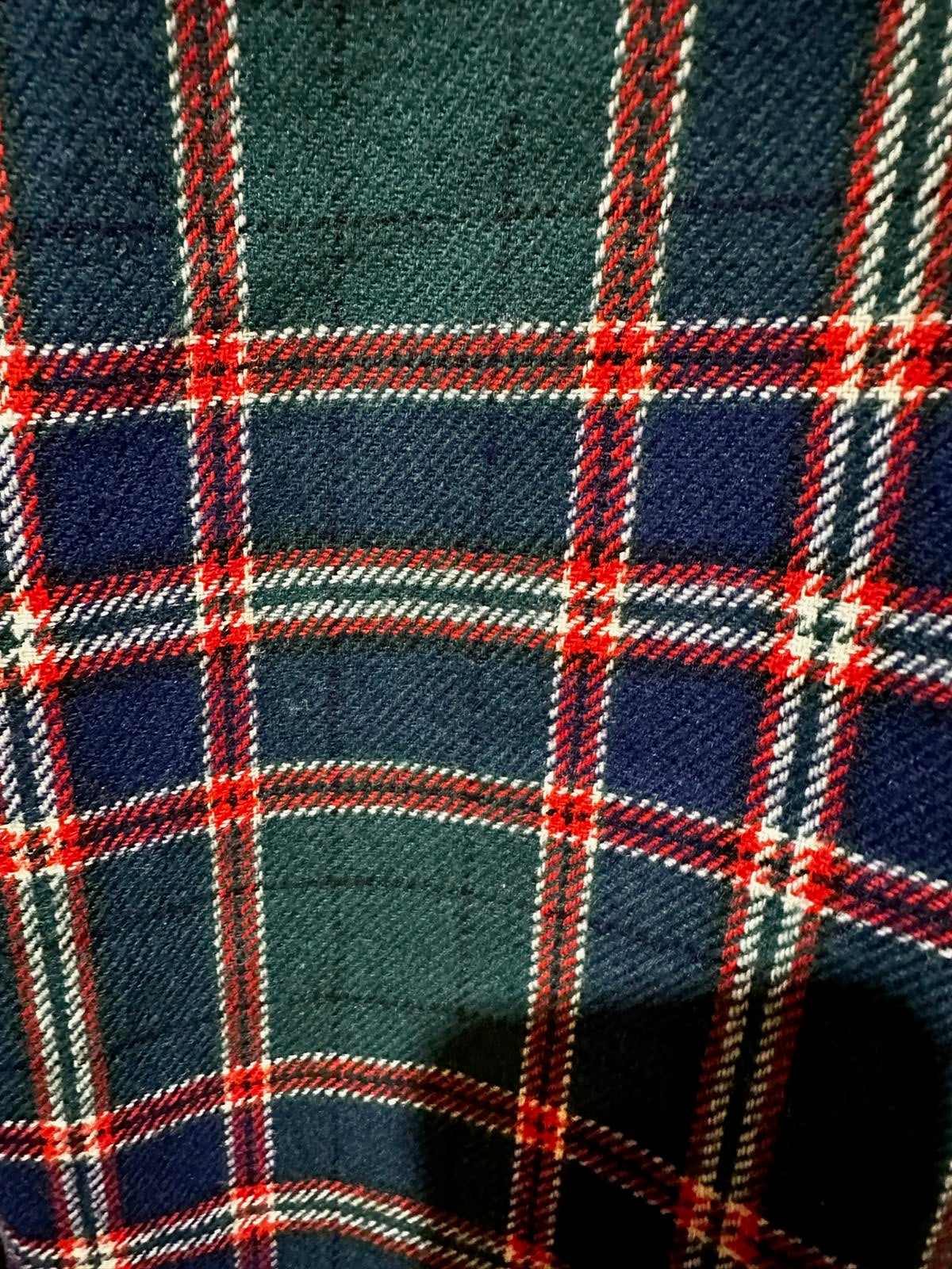 Vintage Pendleton Wool Plaid Skirt USA 30" waist