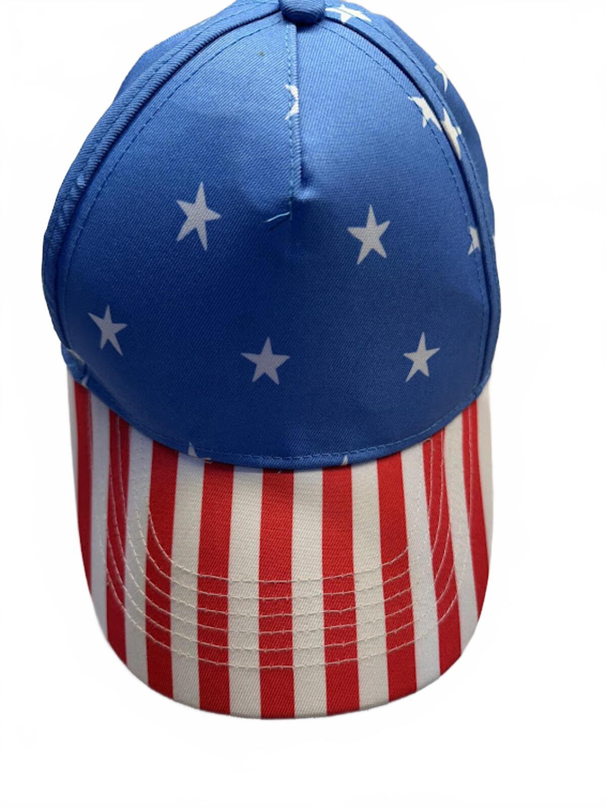 NWT American Flag Stars Stripes Hat Patriotic Cap