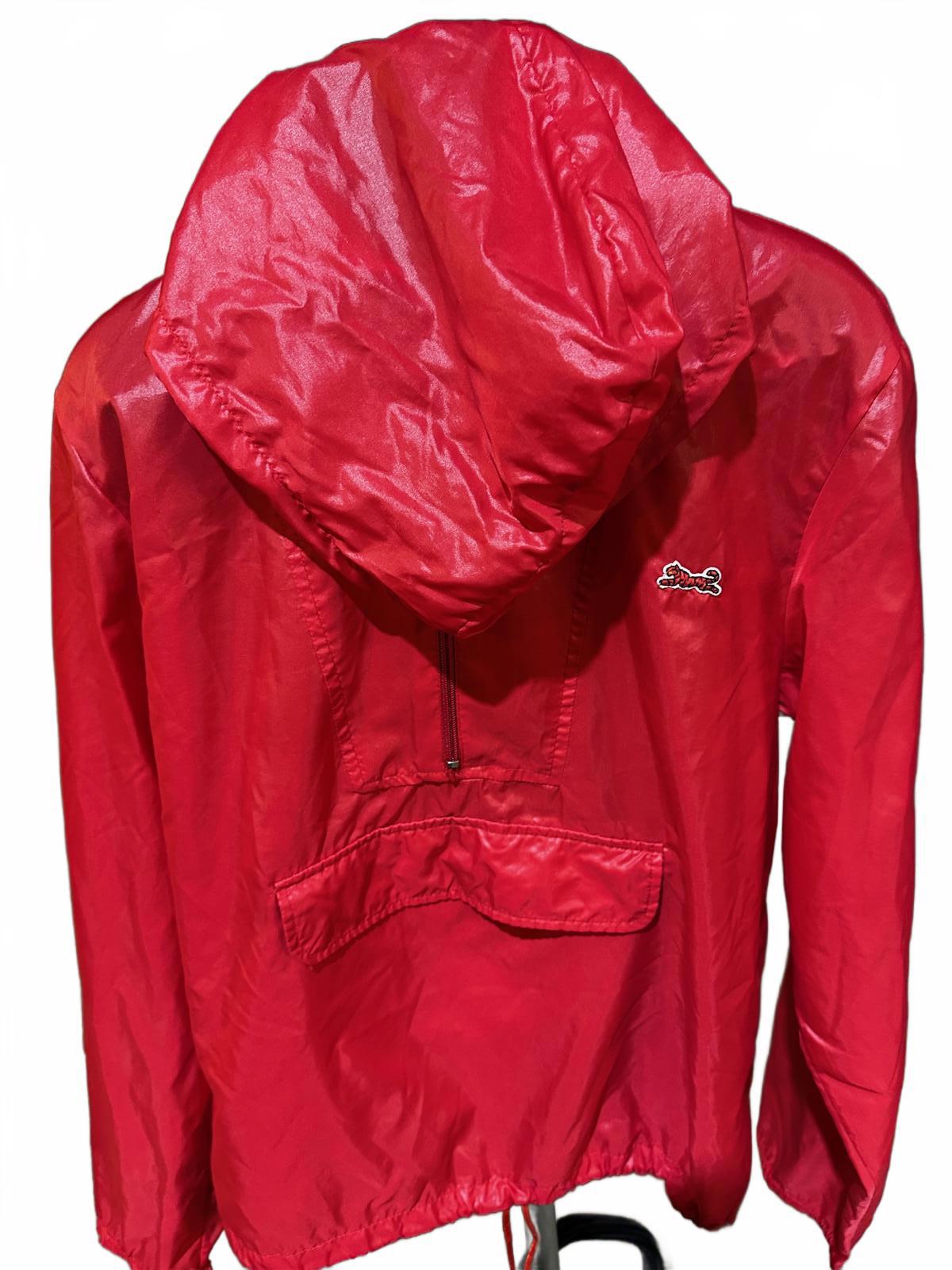 Vintage Le Tigre Red Nylon Pullover Windbreaker S