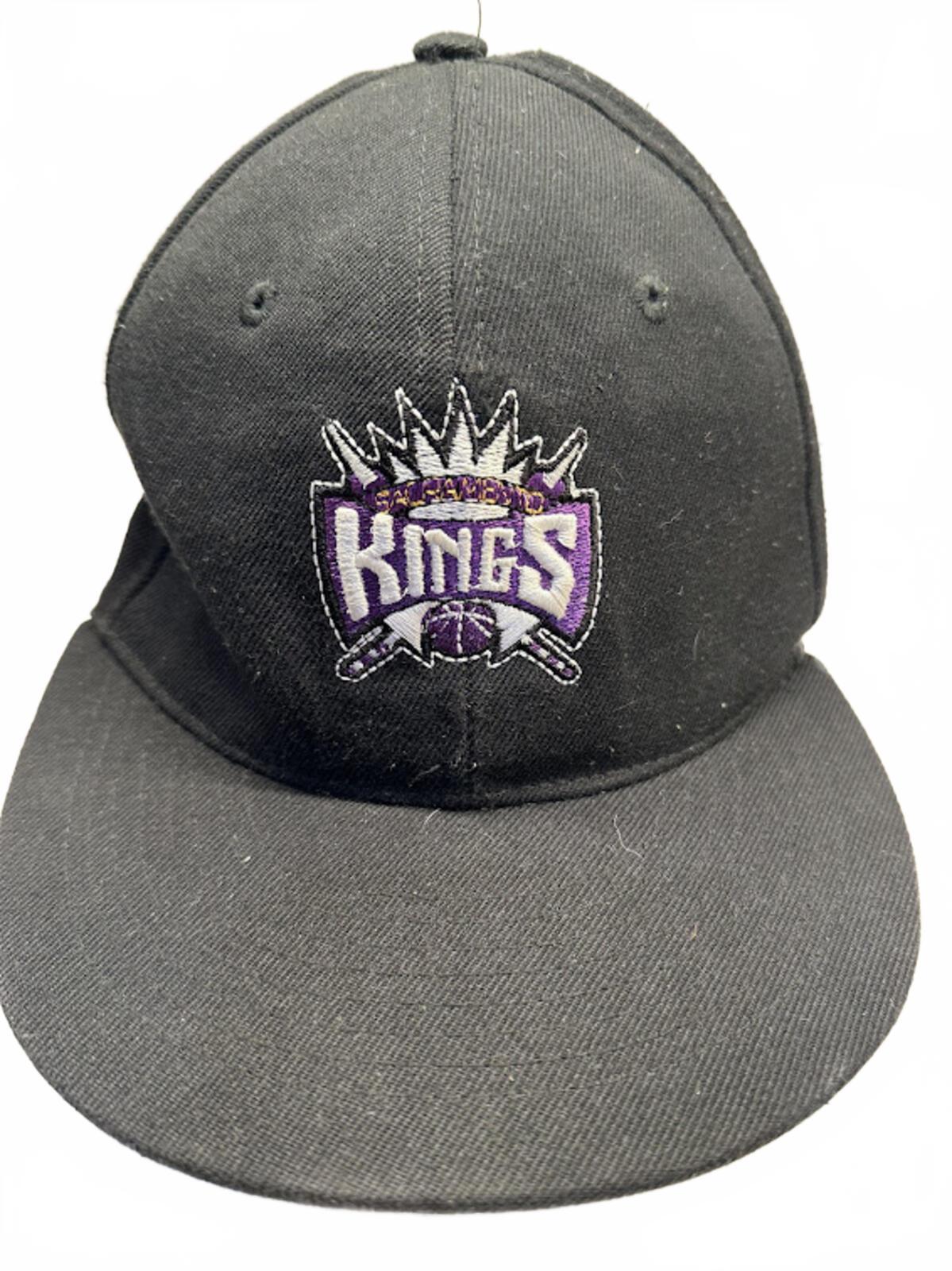 Sacramento Kings Fitted Hat Black NBA Cap