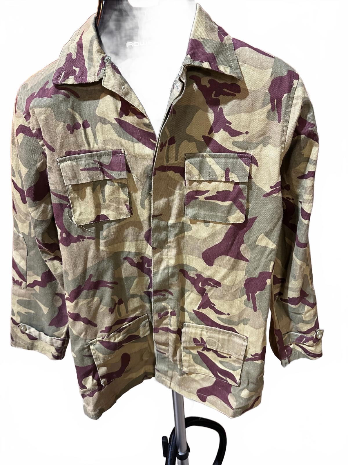 Youth Camo Field Jacket w/ US Flag Patches L 12–14