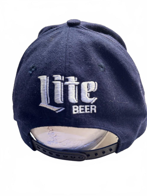 Chicago Bears Miller Lite Snapback Hat Navy