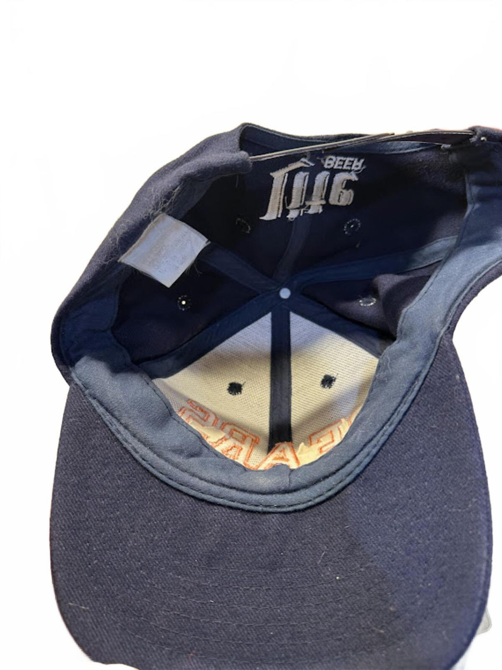 Chicago Bears Miller Lite Snapback Hat Navy