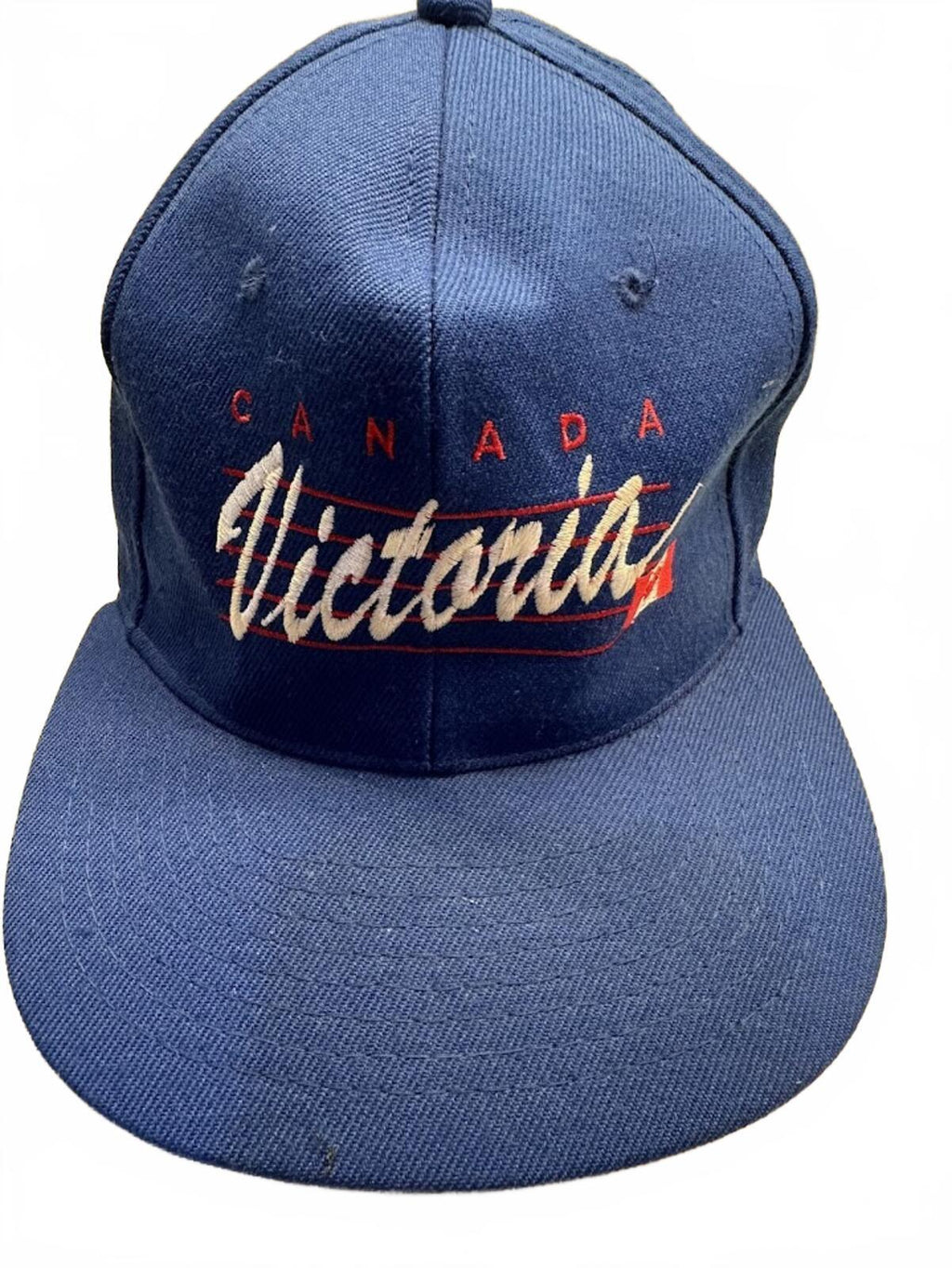 Vintage Canada Victoria Snapback Hat Blue