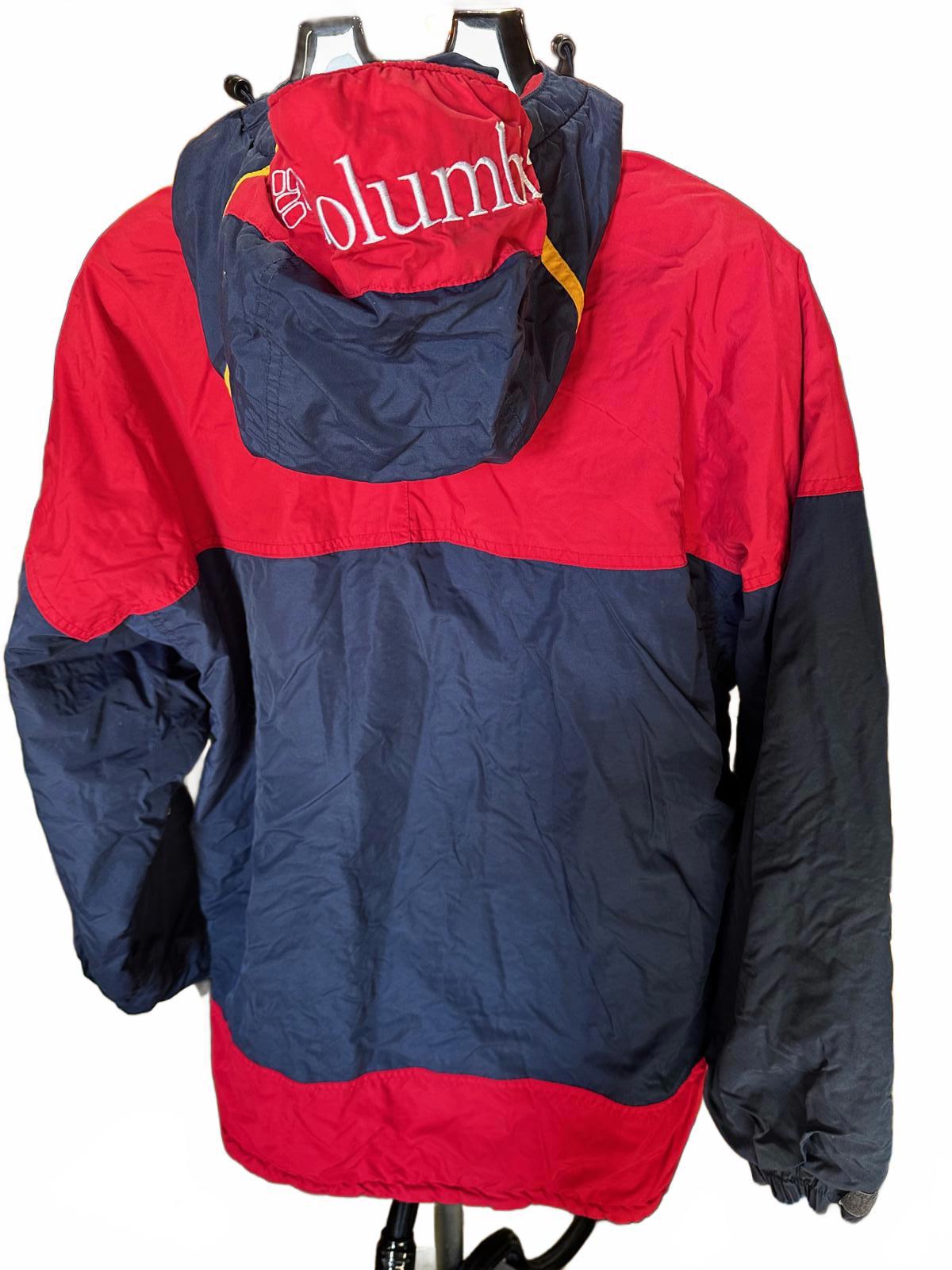 Vintage Columbia tri-color anorak jacket men’s L