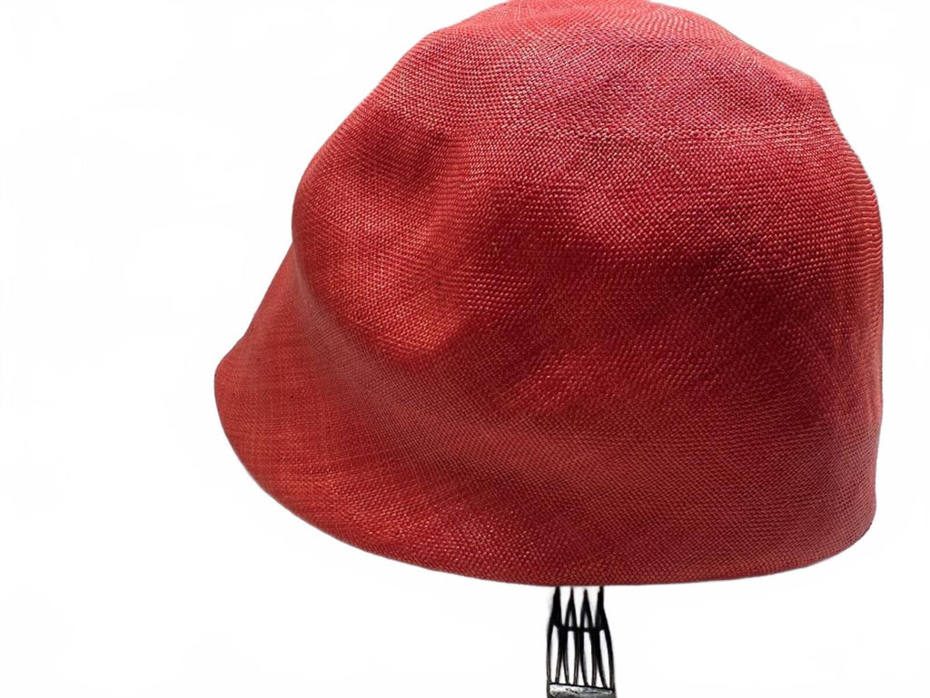 Vintage Anita Crist Red Woven Bucket Hat