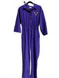 Vintage DFE California Purple Military Jumpsuit S