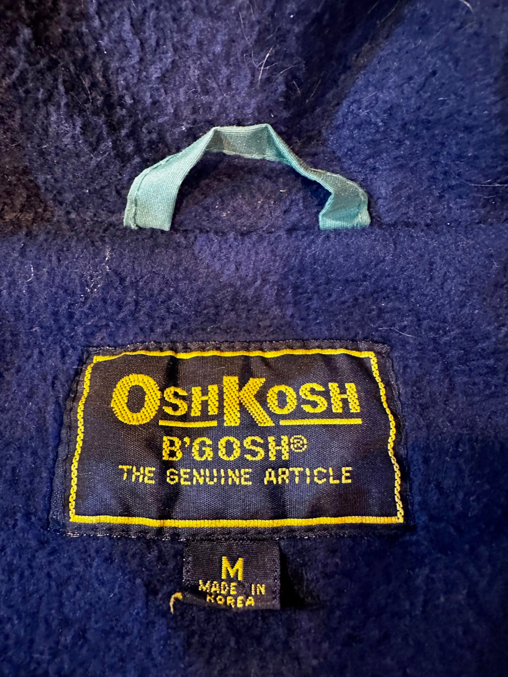 Vintage OshKosh Teal Fleece-Lined Jacket M