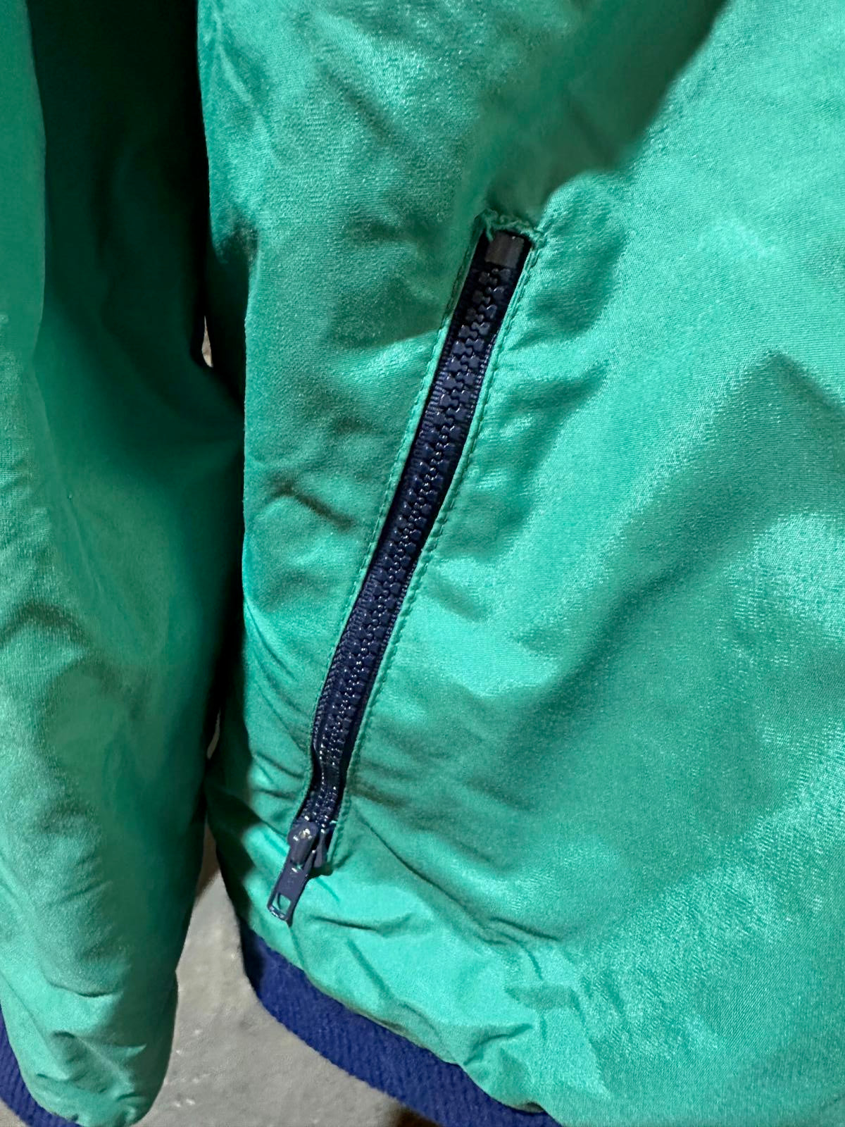 Vintage OshKosh Teal Fleece-Lined Jacket M