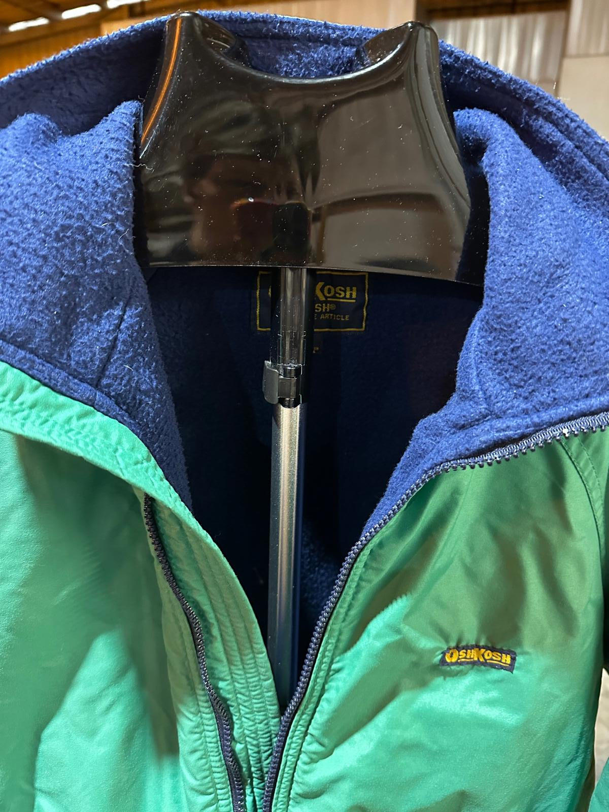 Vintage OshKosh Teal Fleece-Lined Jacket M