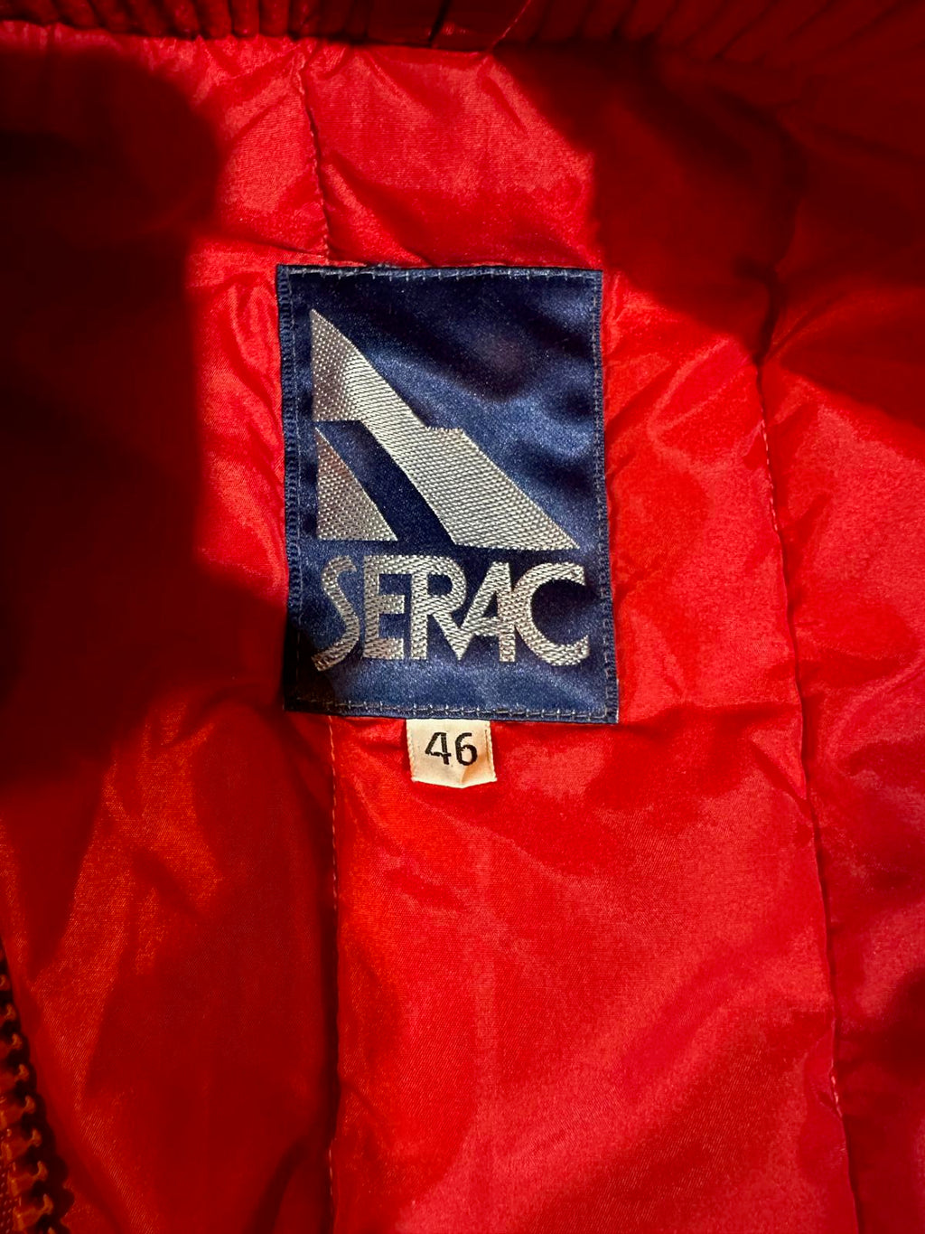 Vintage SERAC Red Insulated Jacket USA Sz 46