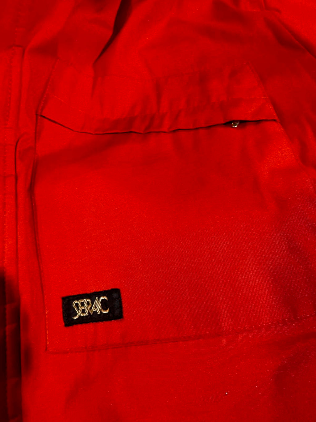 Vintage SERAC Red Insulated Jacket USA Sz 46