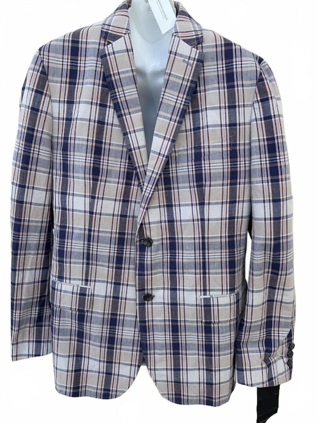 Banana Republic Plaid Blazer 44 NWT Cotton