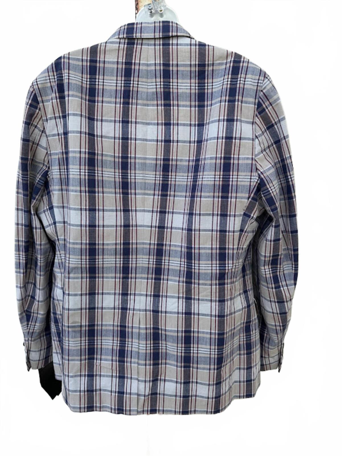 Banana Republic Plaid Blazer 44 NWT Cotton