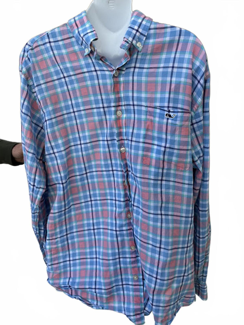 Vineyard Vines Plaid Tucker Shirt L Slim Fit