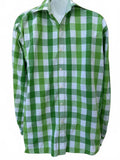 Le Tigre Check Shirt Green White L Cotton