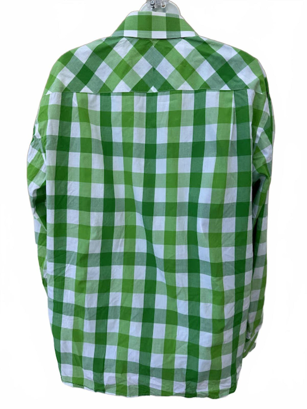 Le Tigre Check Shirt Green White L Cotton