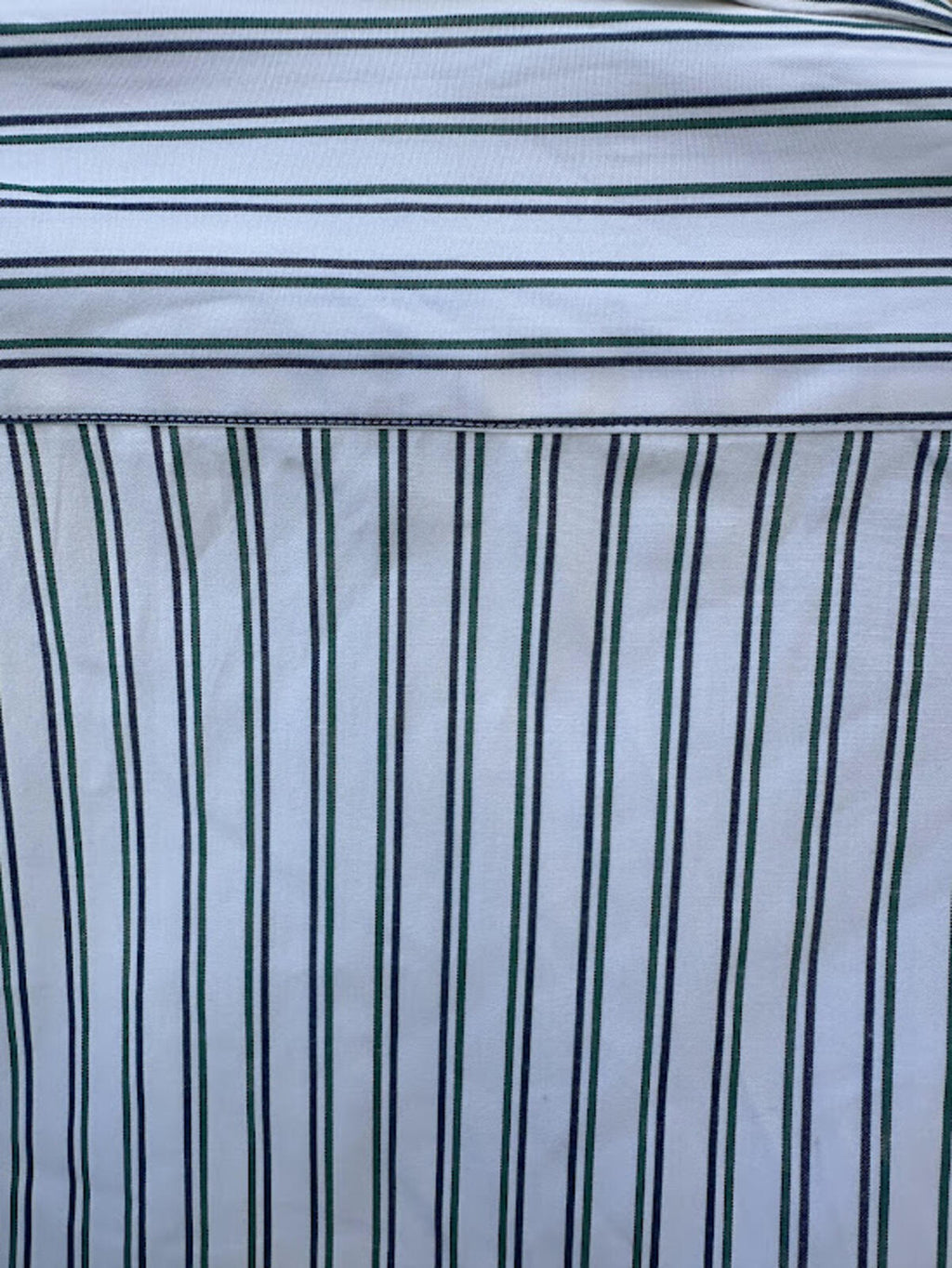 Faconnable Stripe Shirt 15.5 L Green Blue