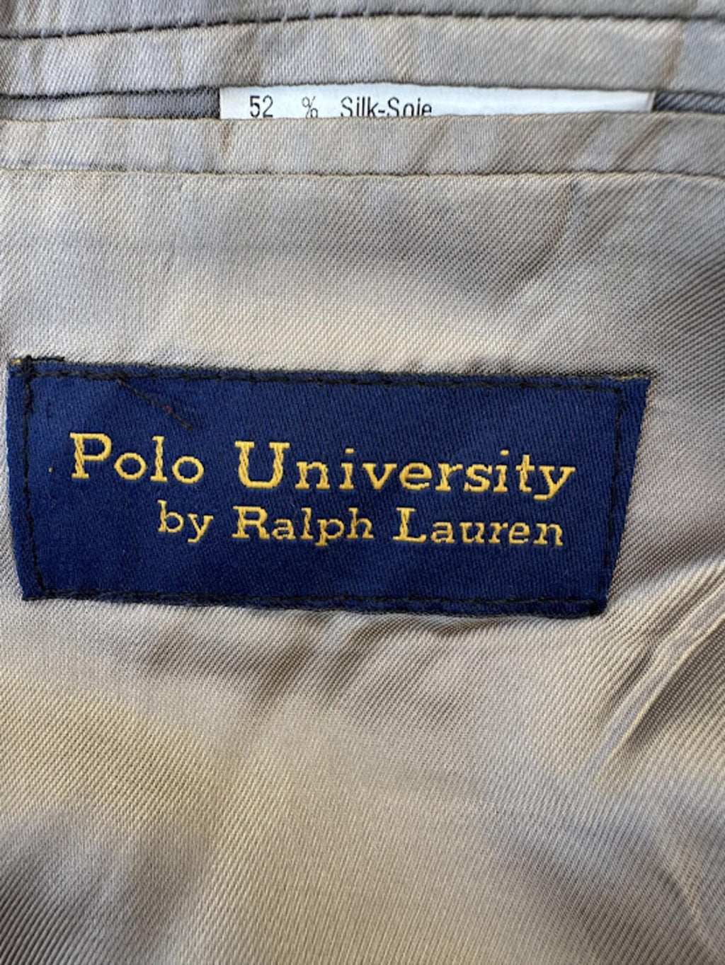 Ralph Lauren Polo Univ Silk Wool Blazer 44L