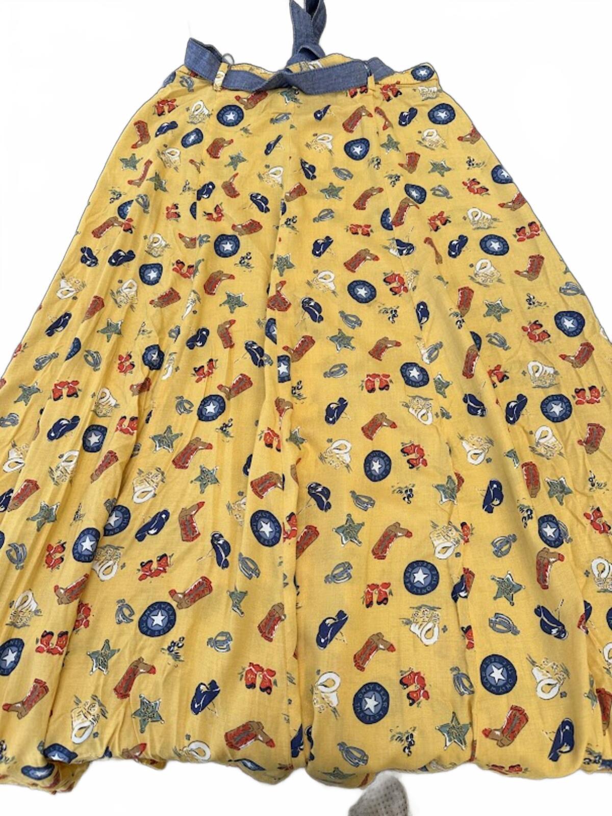 Rough Rider Western Print Maxi Skirt USA