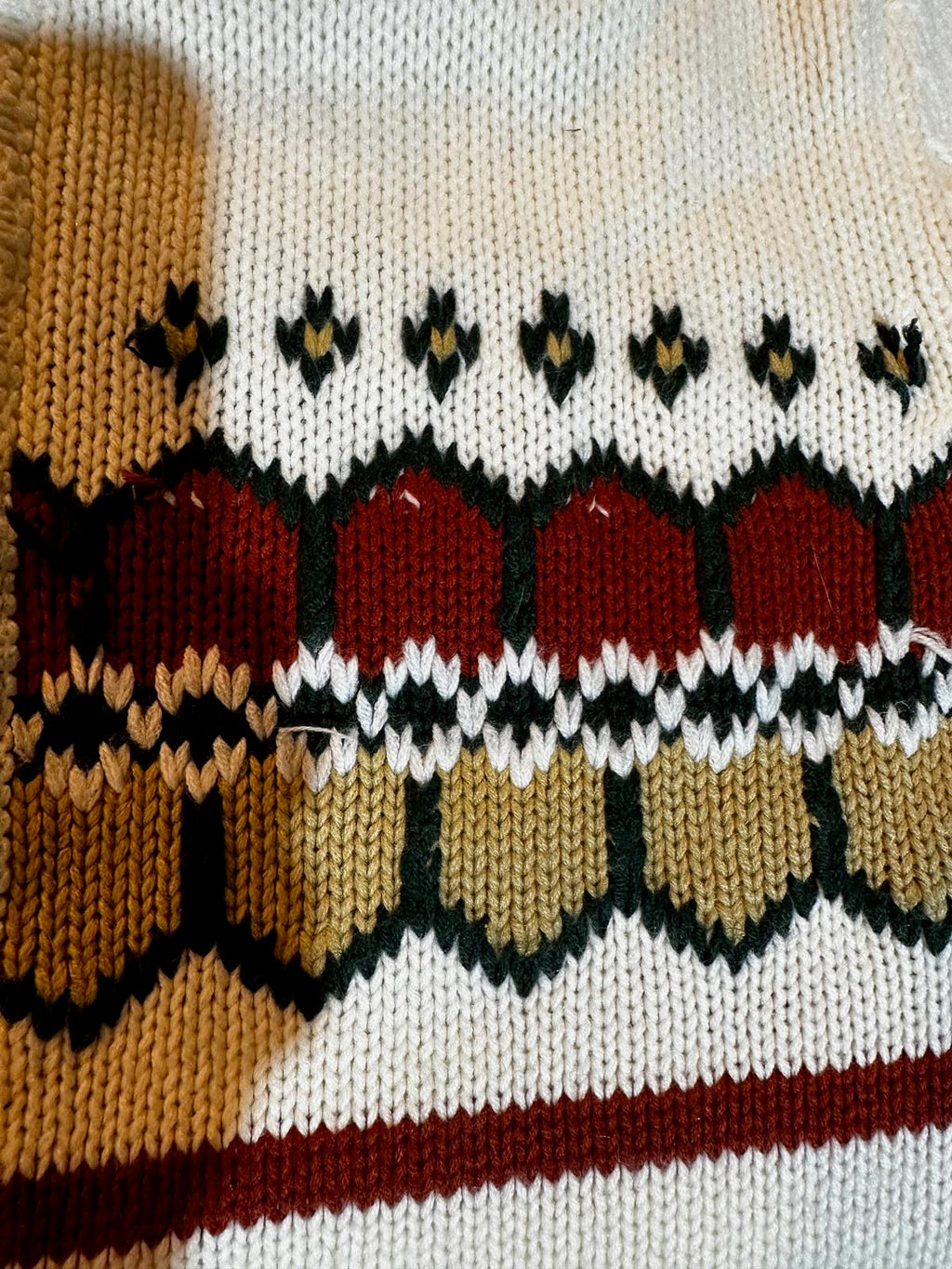 Vintage Sigallo Knit Cardigan Cream L