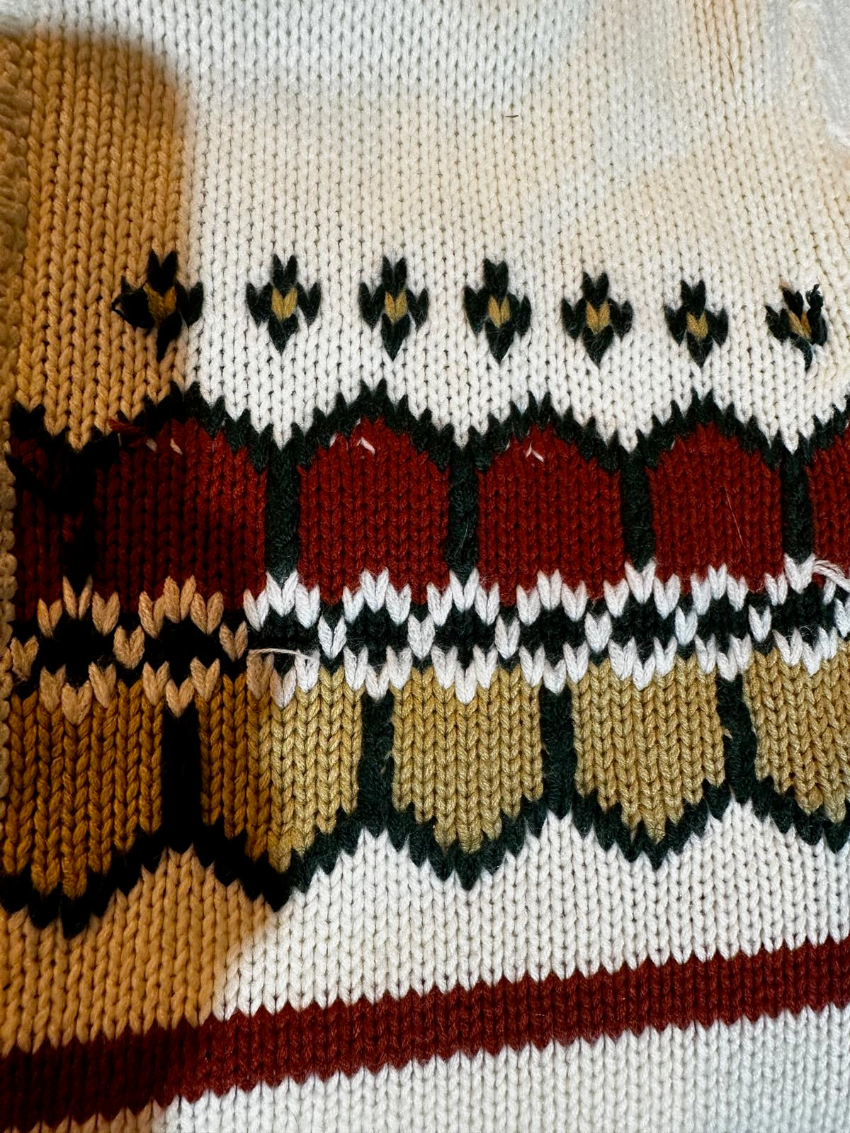 Vintage Sigallo Knit Cardigan Cream L