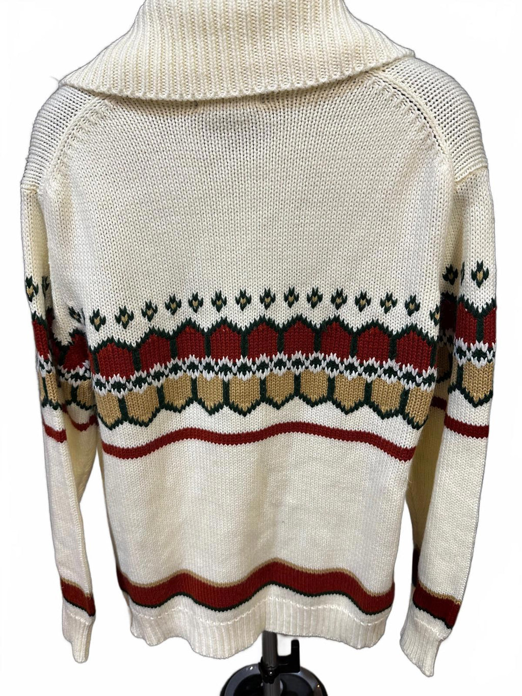 Vintage Sigallo Knit Cardigan Cream L