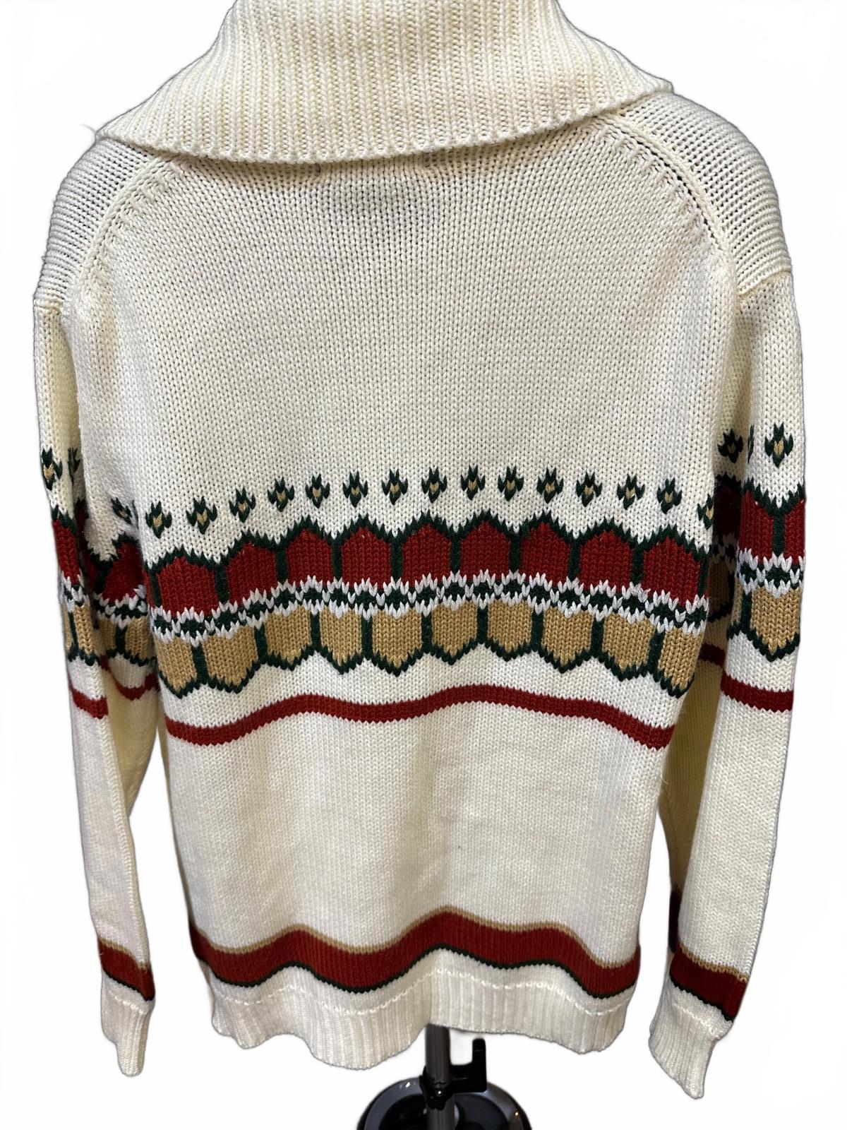 Vintage Sigallo Knit Cardigan Cream L